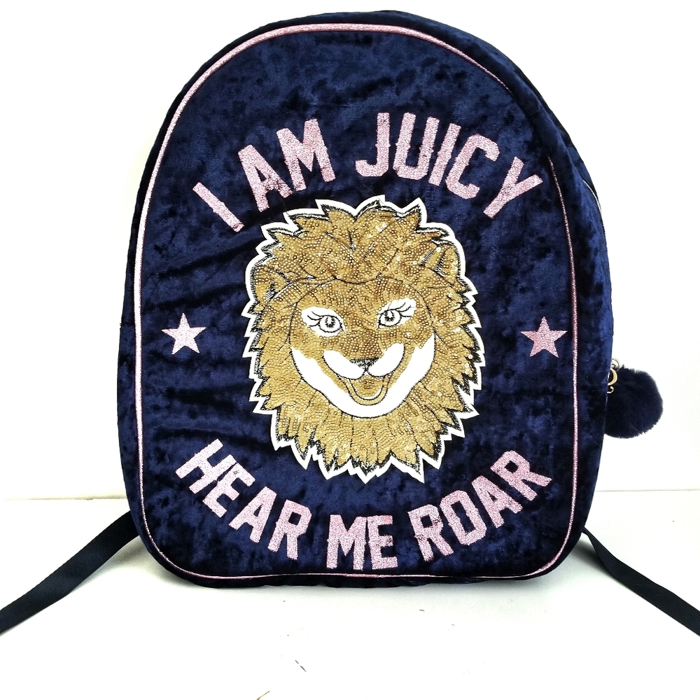 JUICY COUTURE Hear Me Roar sequin velvet Backpack